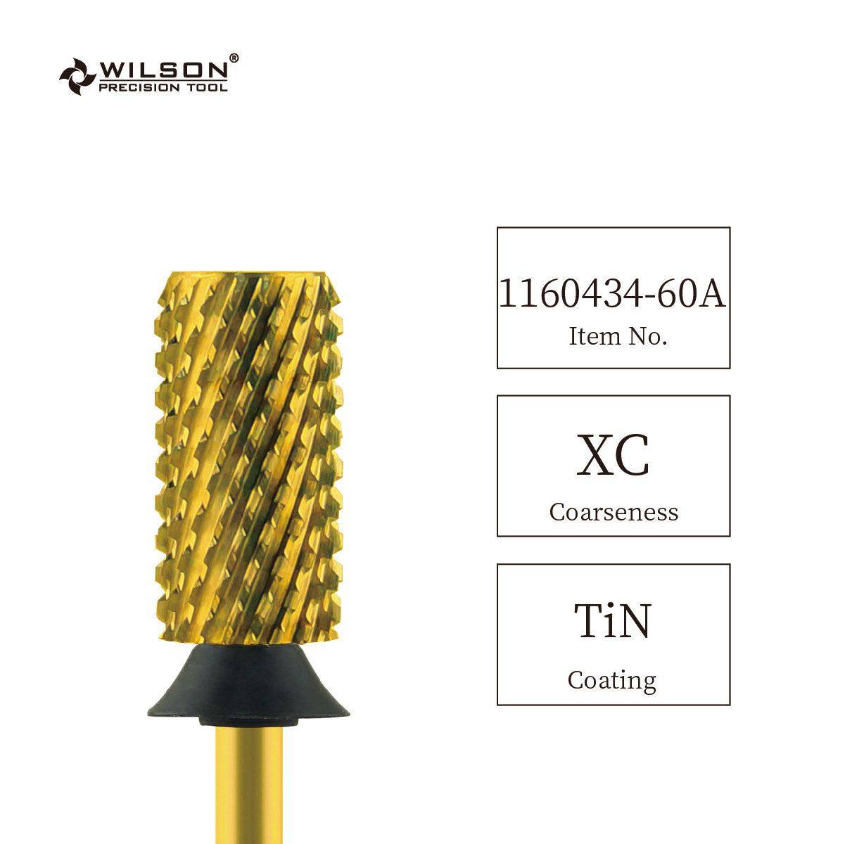 Wilson Precision Tool Carbide Nail Drill Bit - 3/32" (2.35mm) Shank, φ6.6mm Large Barrel Bits - Chamfer for Gel Nails Polishing & Shaping Professional-quality Tools for Beginners