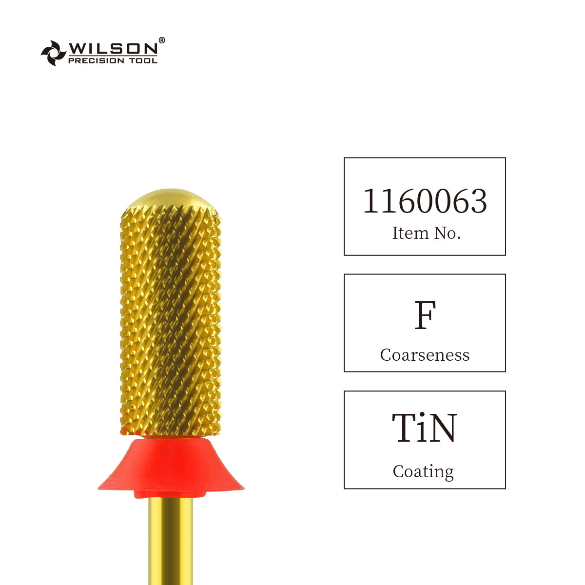 3/32" 5.35mm Flat Top Small Barrel Gold Bit nail dril bits (2XC - F)