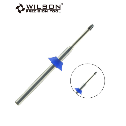 Wilson Precision Tool Carbide Nail Drill Bit - 3/32" (2.35mm) Shank, φ1.6mm Cuticle Clean Bits for Cuticle Cleaning and Nail Prepping