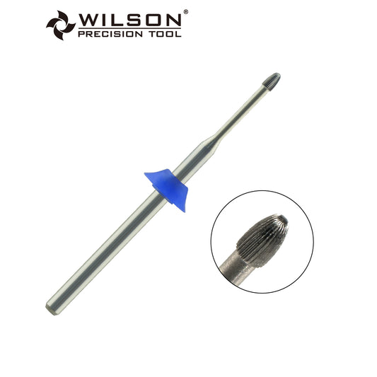 3/32" Snake Head Cuticle Cleaner Silver Carbide Bit