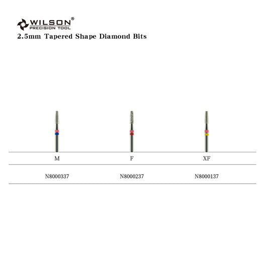 3/32" Natural Diamond Carbide Cone Bit 2.5mm Tapered shape