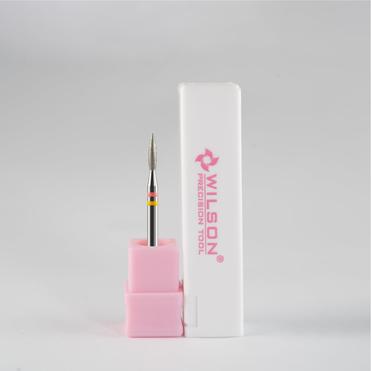 Puntas para uñas 3/32" de carburo y diamante natural en forma de llama