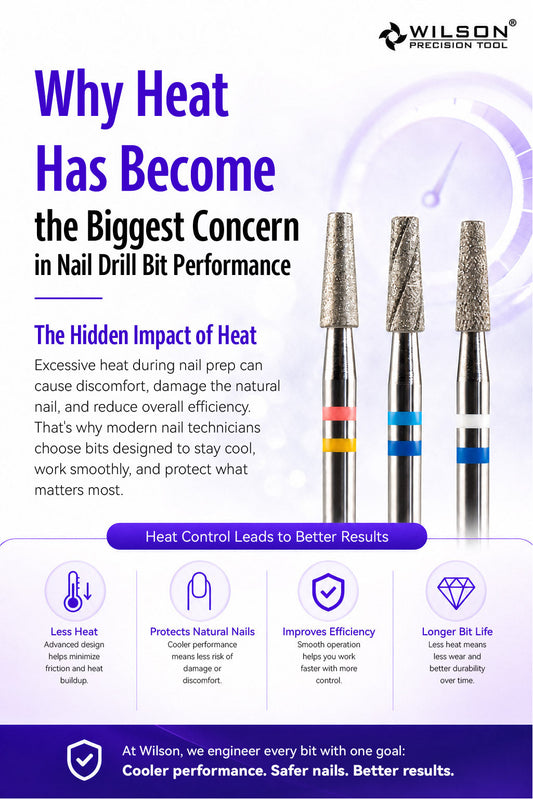Why Heat Has Become the Biggest Concern in Nail Drill Bit Performance