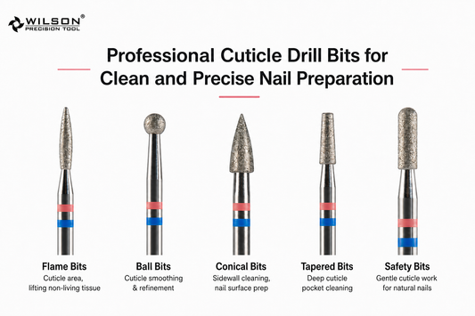Professional Cuticle Drill Bits for Clean and Precise Nail Preparation