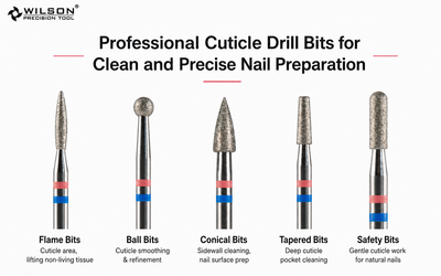Professional Cuticle Drill Bits for Clean and Precise Nail Preparation