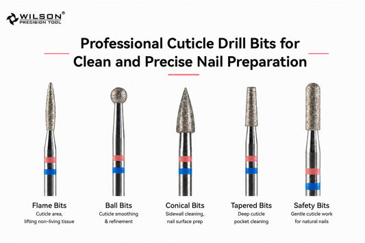 Professional Cuticle Drill Bits for Clean and Precise Nail Preparation