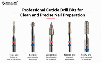 Professional Cuticle Drill Bits for Clean and Precise Nail Preparation