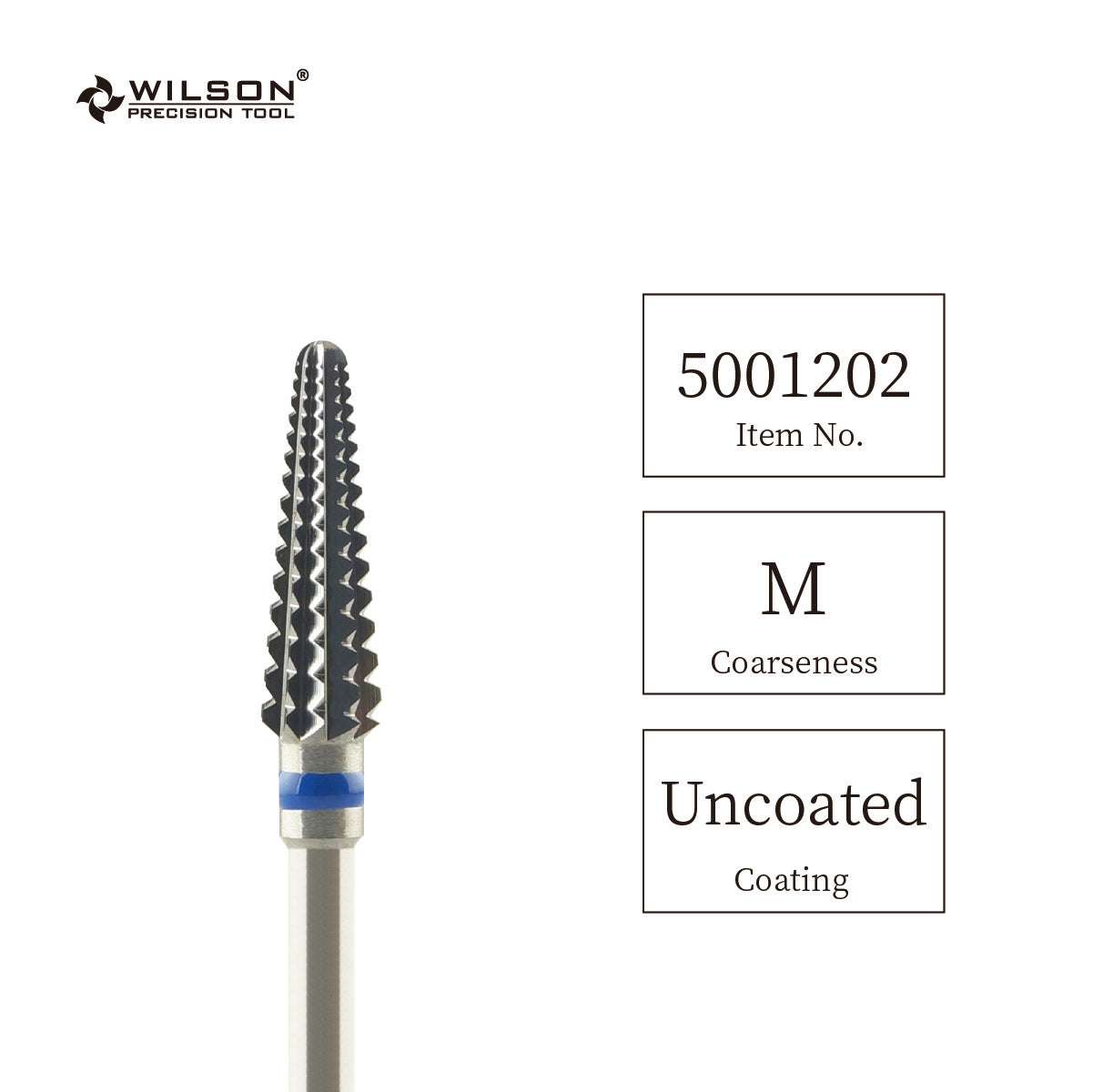 Wilson Precision Tool Carbide Nail Drill Bit - 3/32" (2.35mm) Shank, φ6.0mm Conical Round Shape Burs for Removing Hard Calluses Efficient Nail Tools for Professional Nail Technicians