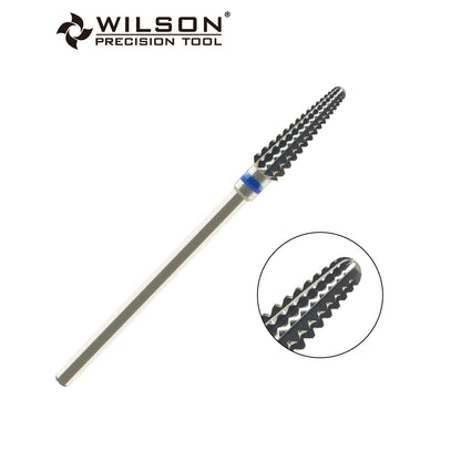 Wilson Precision Tool Carbide Nail Drill Bit - 3/32" (2.35mm) Shank, φ6.0mm Conical Round Shape Burs for Removing Hard Calluses Efficient Nail Tools for Professional Nail Technicians