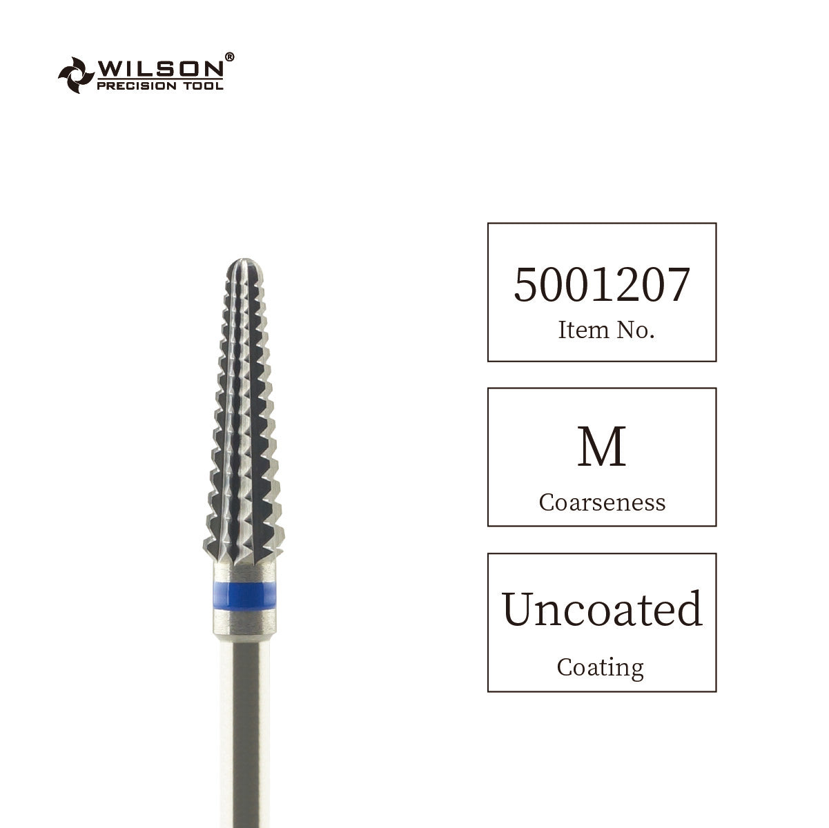 Wilson Precision Tool Carbide Nail Drill Bit - 3/32" (2.35mm) Shank, φ6.0mm Conical Round Shape Burs for Removing Hard Calluses Efficient Nail Tools for Professional Nail Technicians