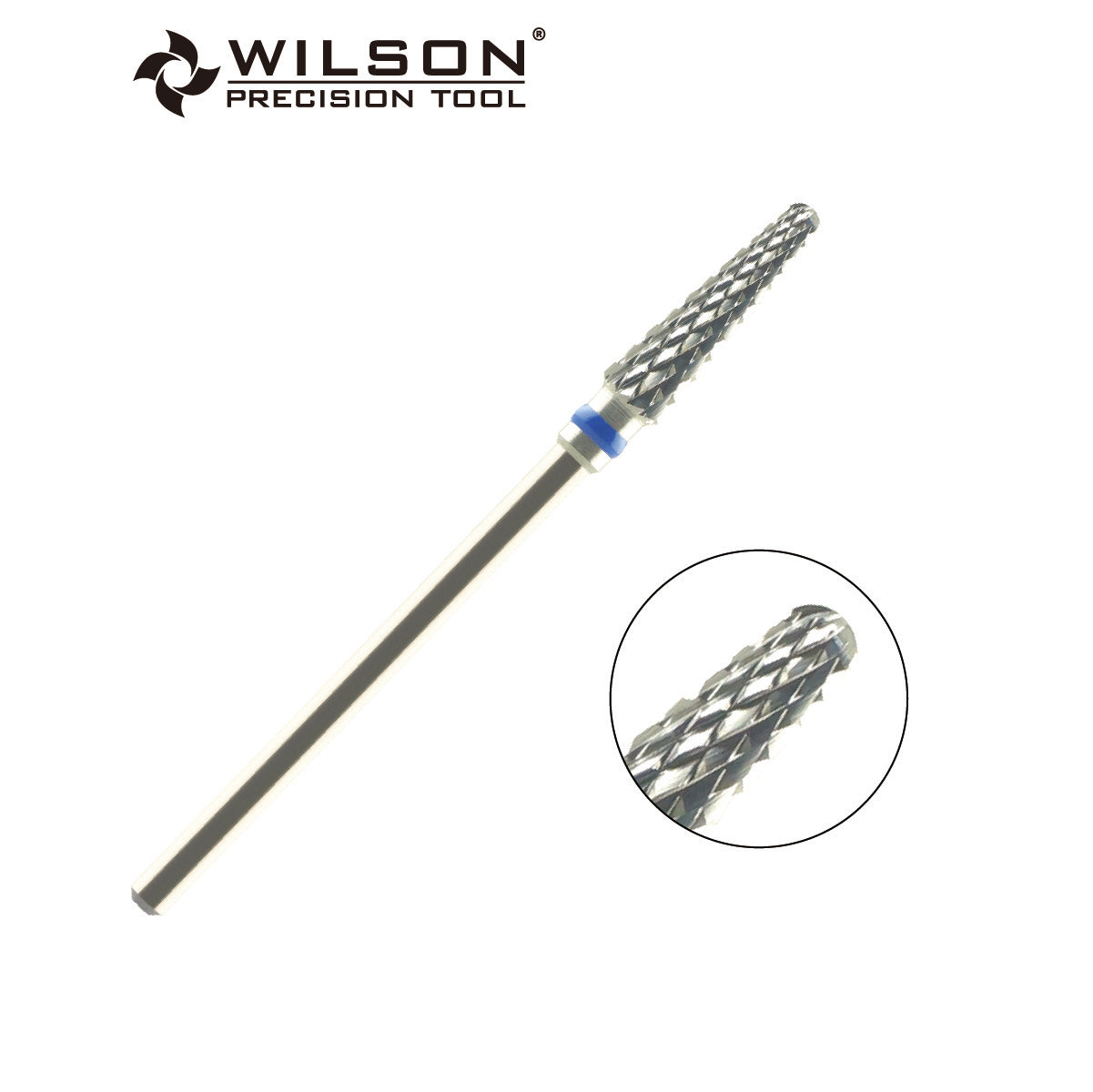 Wilson Precision Tool Carbide Nail Drill Bit - 3/32" (2.35mm) Shank, φ6.0mm Conical Round Shape Burs for Removing Hard Calluses Efficient Nail Tools for Professional Nail Technicians