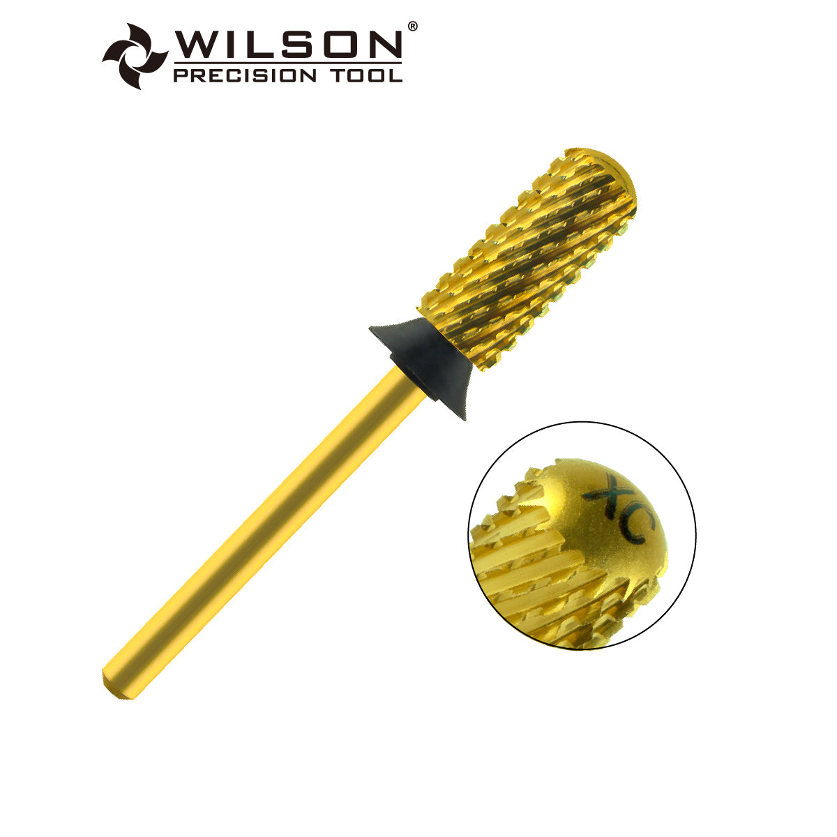 3/32" 5.35mm Flat Top Small Barrel Gold Bit nail dril bits (2XC - F)