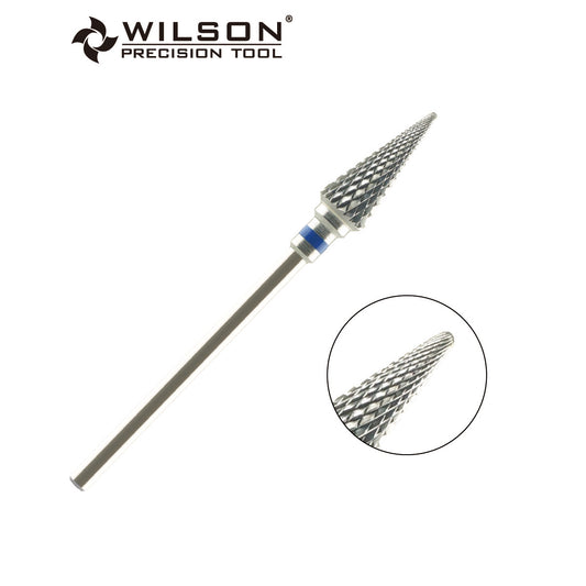 Wilson Precision Tool Carbide Nail Drill Bit - 3/32" (2.35mm) Shank, φ6.0mm Conical Round Shape Burs for Removing Hard Calluses Efficient Nail Tools for Professional Nail Technicians