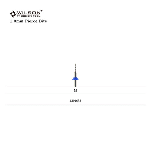 Wilson Precision Tool Carbide Nail Drill Bit - 3/32" (2.35mm) Shank, φ1.0mm Pierce Bits for Precise Nail Piercing Nail Tools for Experienced Nail Artists