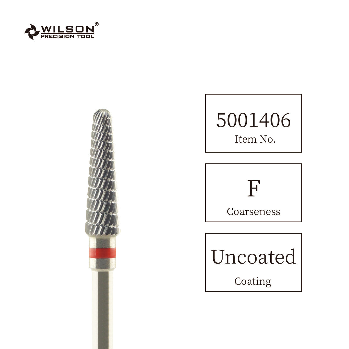 Wilson Precision Tool Carbide Nail Drill Bit - 3/32" (2.35mm) Shank, φ6.0mm Conical Round Shape Burs for Removing Hard Calluses Efficient Nail Tools for Professional Nail Technicians
