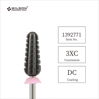 Wilson Precision Tool Carbide Nail Drill Bit - 3/32" (2.35mm) Shank, φ7.0mm Large Safety Bits - Straight Cut - Safety Bottom for Precise Gel Nail Removal