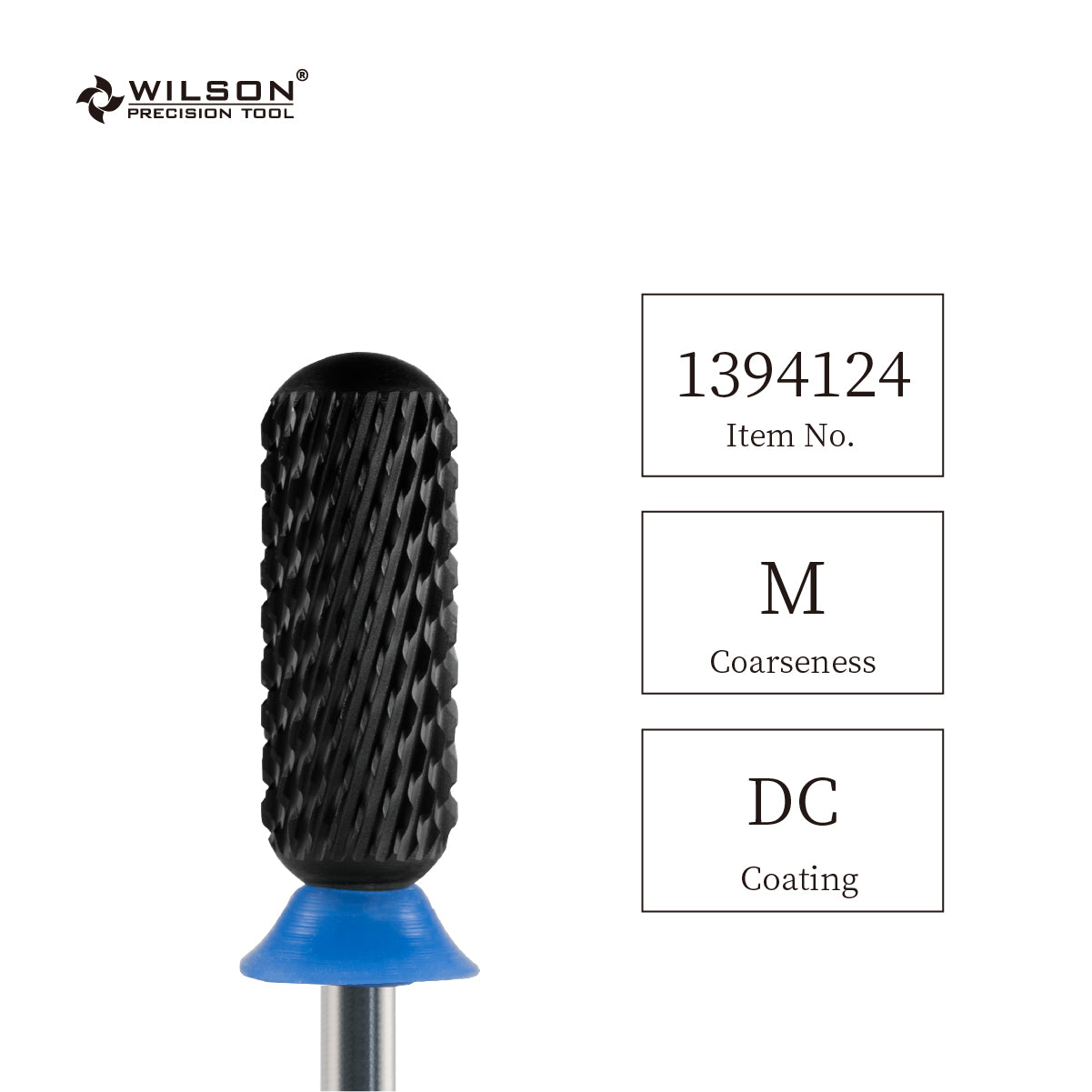 3/32" Smooth Top Large Barrel DC Black Diamond coating Carbide Bit (3XC - F)