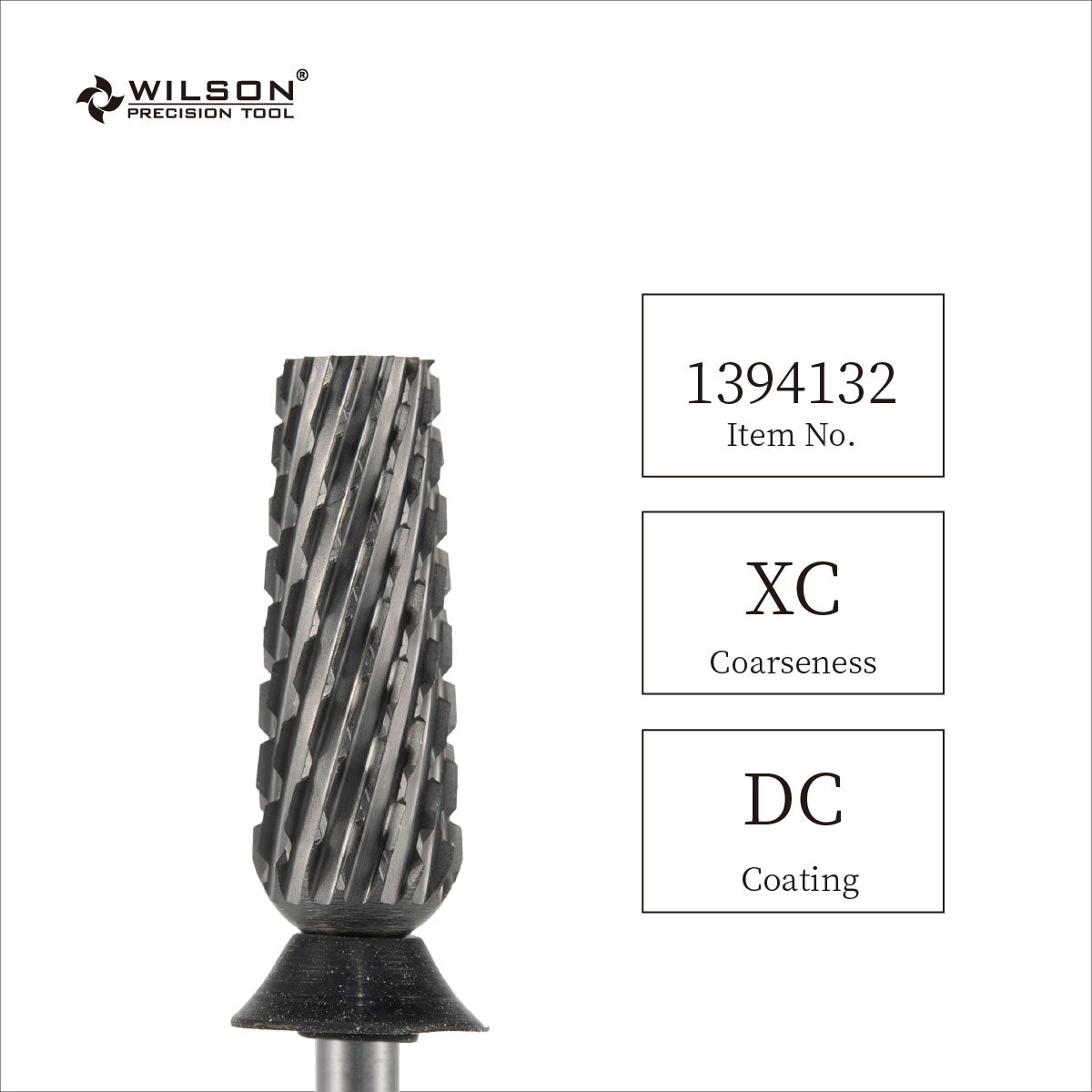 Wilson Precision Tool Carbide Nail Drill Bit - 3/32" (2.35mm) Shank, φ6.0mm Tapered Barrel Bits - Safety Bottom for Professional Nail Technicians Gel Nails Removal