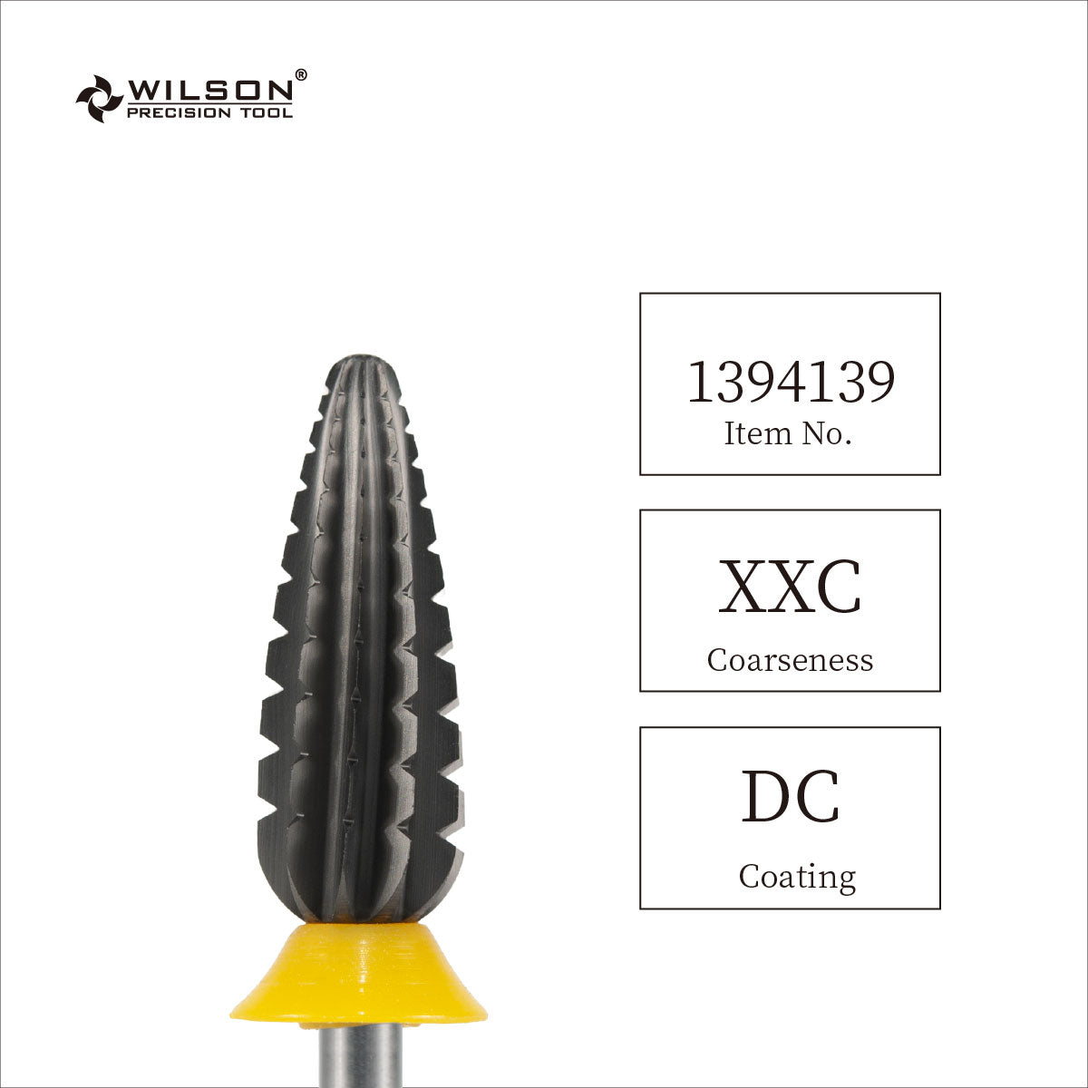 Wilson Precision Tool Carbide Nail Drill Bit - 3/32" (2.35mm) Shank, φ6.0mm Flame Bits - Straight Cut - Safety Bottom for Acrylic Nails Removal Safe Nail Bits for First-Time DIY Users