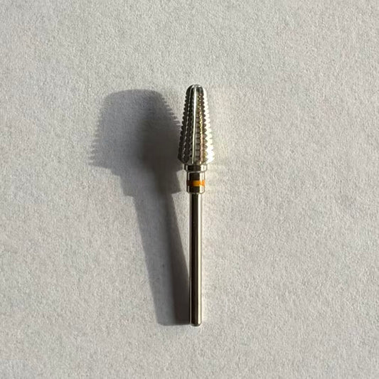 Wilson Outlet-Wilson Precision Tool Carbide Nail Drill Bit - 3/32" (2.35mm) Shank, φ7.0mm Tornado Bits-XXC Silver Coating for Professional Surface Work & Removal Top Quality Nail Drill Bits
