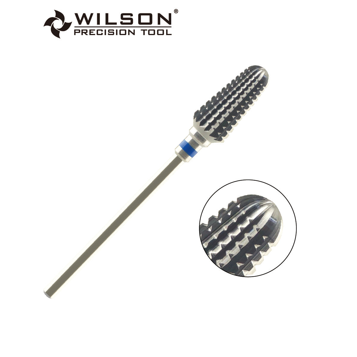 Wilson Precision Tool Carbide Nail Drill Bit - 3/32" (2.35mm) Shank, φ7.0mm Cone Shape Burs for Nail Beauty Manicure Care High Quality Carbide Burs for Professional Nail Technicians