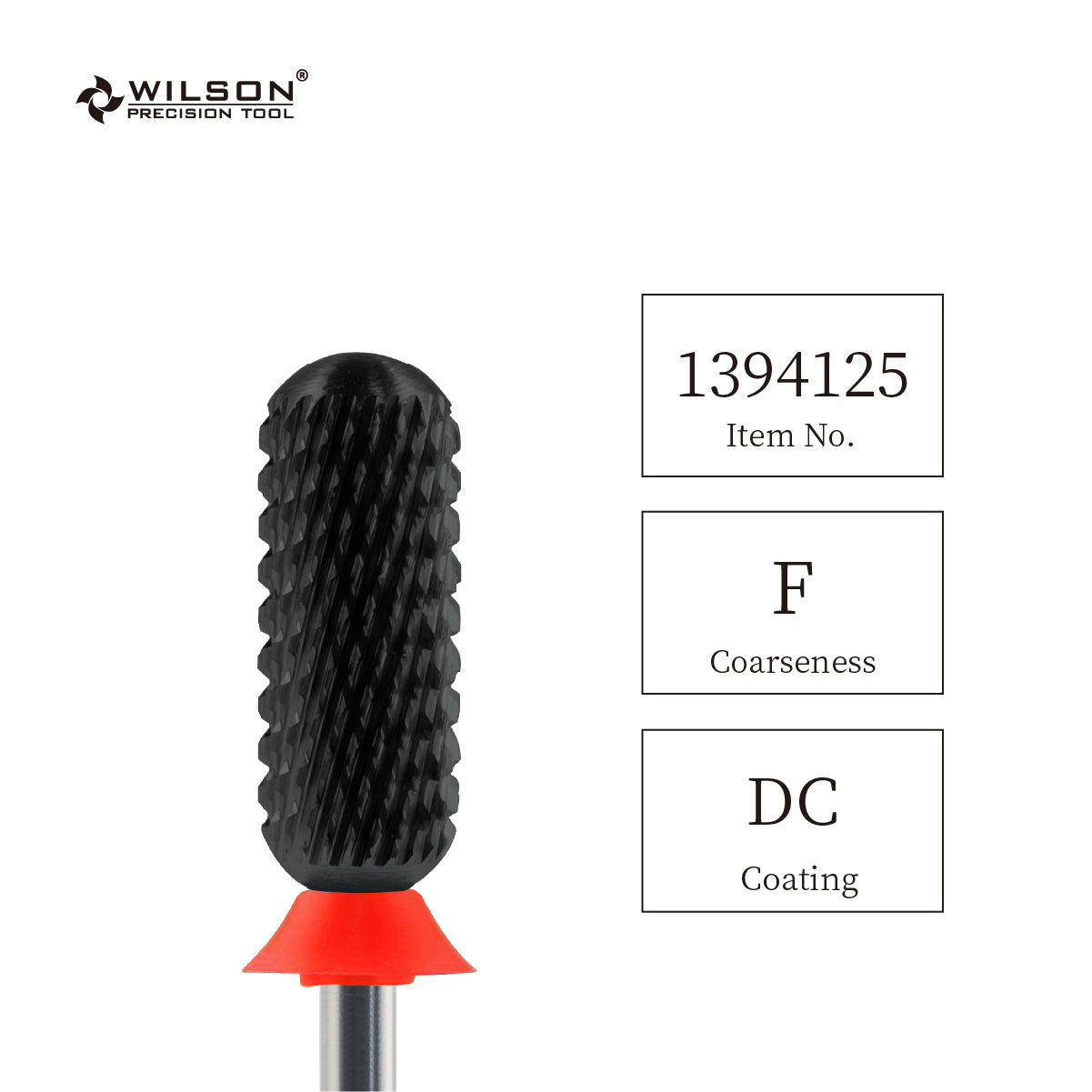 3/32" Smooth Top Large Barrel DC Black Diamond coating Carbide Bit (3XC - F)