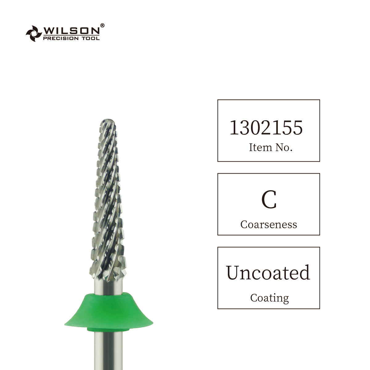 Pre-Order Wilson Precision Tool Carbide Nail Drill Bit - 3/32" (2.35mm) Shank, φ3.1mm Small Cone Bits for Shaping Gel Nails Perfect for Nail Beginners