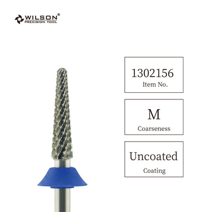Pre-Order Wilson Precision Tool Carbide Nail Drill Bit - 3/32" (2.35mm) Shank, φ3.1mm Small Cone Bits for Shaping Gel Nails Perfect for Nail Beginners