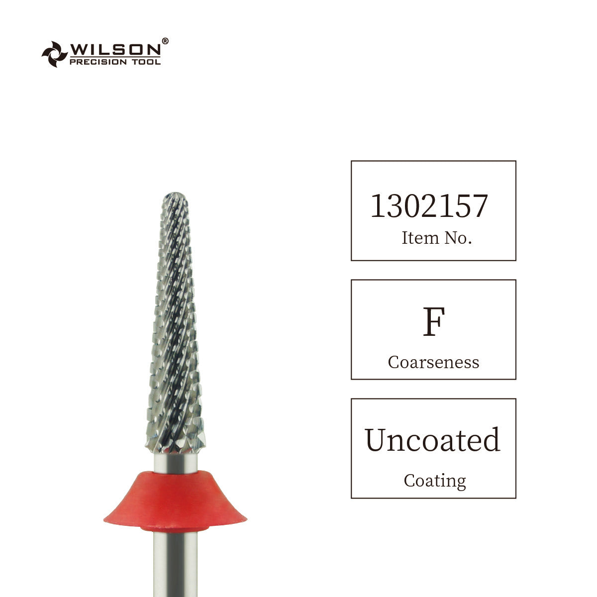 Pre-Order Wilson Precision Tool Carbide Nail Drill Bit - 3/32" (2.35mm) Shank, φ3.1mm Small Cone Bits for Shaping Gel Nails Perfect for Nail Beginners