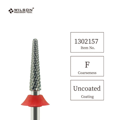 Pre-Order Wilson Precision Tool Carbide Nail Drill Bit - 3/32" (2.35mm) Shank, φ3.1mm Small Cone Bits for Shaping Gel Nails Perfect for Nail Beginners