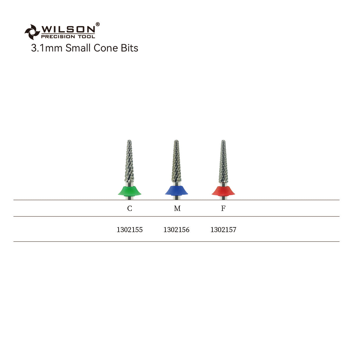 Pre-Order Wilson Precision Tool Carbide Nail Drill Bit - 3/32" (2.35mm) Shank, φ3.1mm Small Cone Bits for Shaping Gel Nails Perfect for Nail Beginners