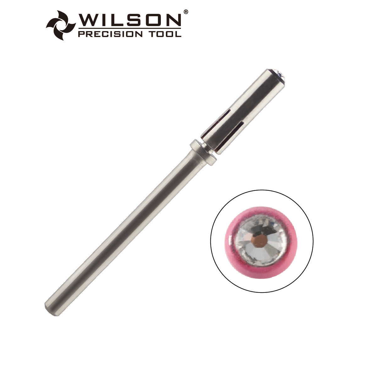 Pre-Order Wilson Precision Tool Stainless Steel Mandrels - 3/32" (2.35mm) Shank, φ3.2mm Mini Mandrel - Crystal/Stainless Steel for Nail Buffing Mancire Tool for Beginners and DIY Nail Users