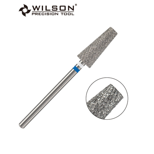 Pre-Order Wilson Precision Tool Natural Diamond & Stainless Steel - 3/32" (2.35mm) Shank, φ6.0mm Tapered Shape Natural Diamond Pro Bits for Buffing Natural Nails Hot-selling Bits for DIY Nail Enthusiasts