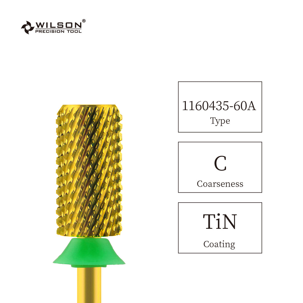 Wilson Precision Tool Carbide Nail Drill Bit - 3/32" (2.35mm) Shank, φ6.6mm Large Barrel Bits - Chamfer for Gel Nails Polishing & Shaping Professional-quality Tools for Beginners