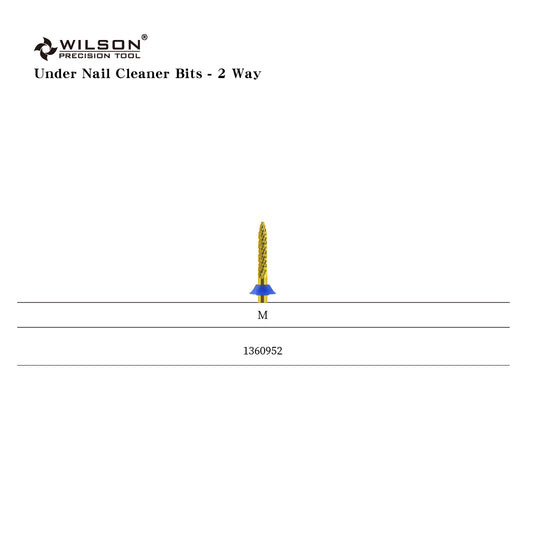 Wilson Precision Tool Carbide Nail Drill Bit - 3/32" (2.35mm) Shank, φ2.35mm Under Nail Cleaner Bits - 2 Way for Under Nail Cleaning Hot-selling Nail Bits for Nail Care Specialists