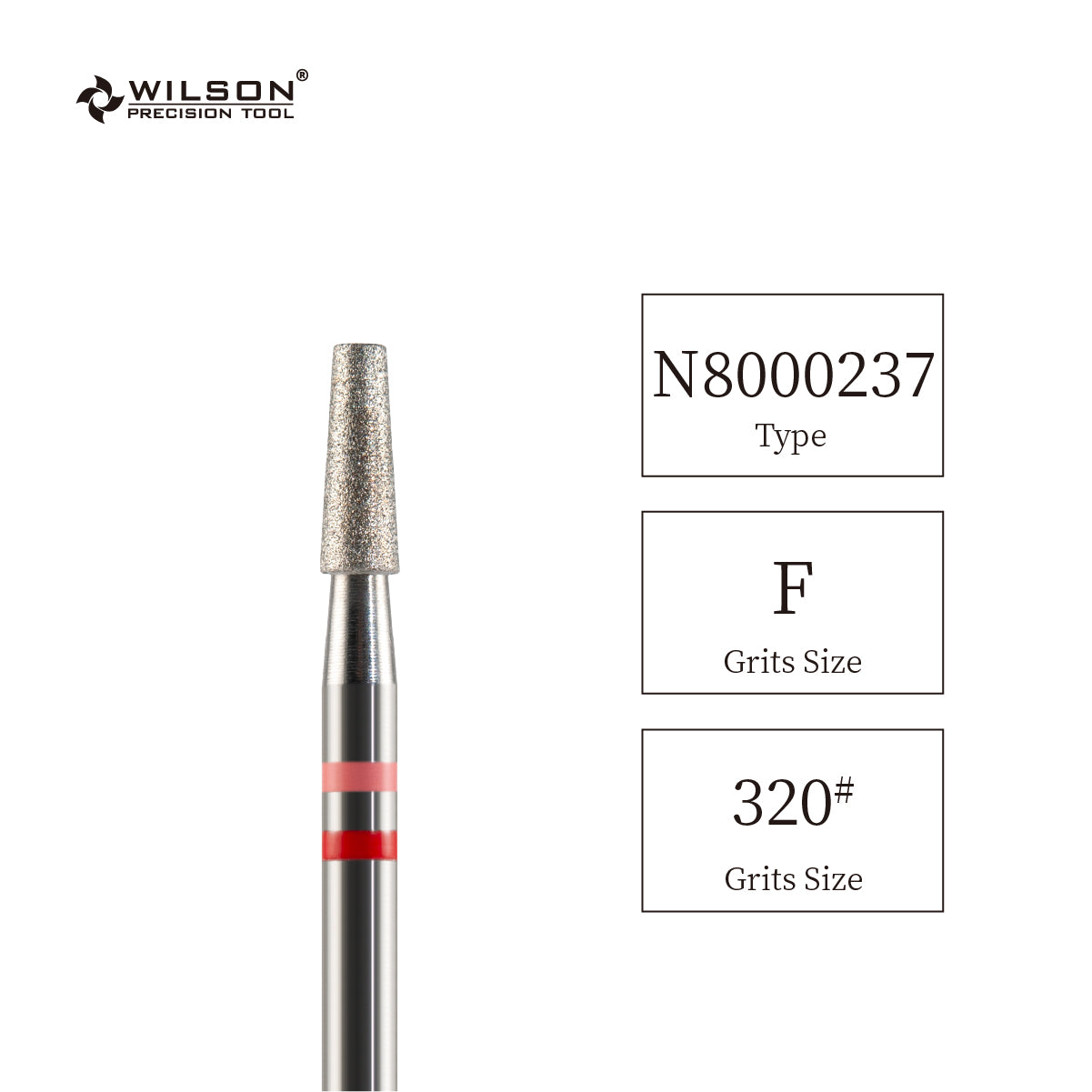 3/32"  Natural Diamond Carbide Cone Bit 2.5mm Tapered shape