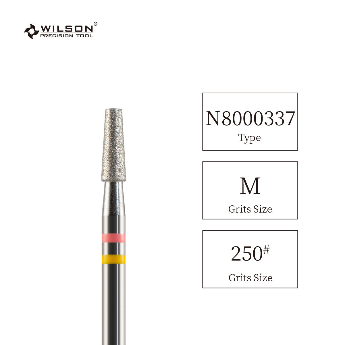 3/32"  Natural Diamond Carbide Cone Bit 2.5mm Tapered shape