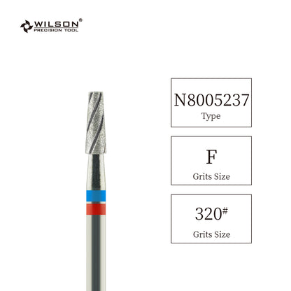 Natural Diamond Nail Drill Bit, Cooling Groove Edition, 2.5 Tapered Shape