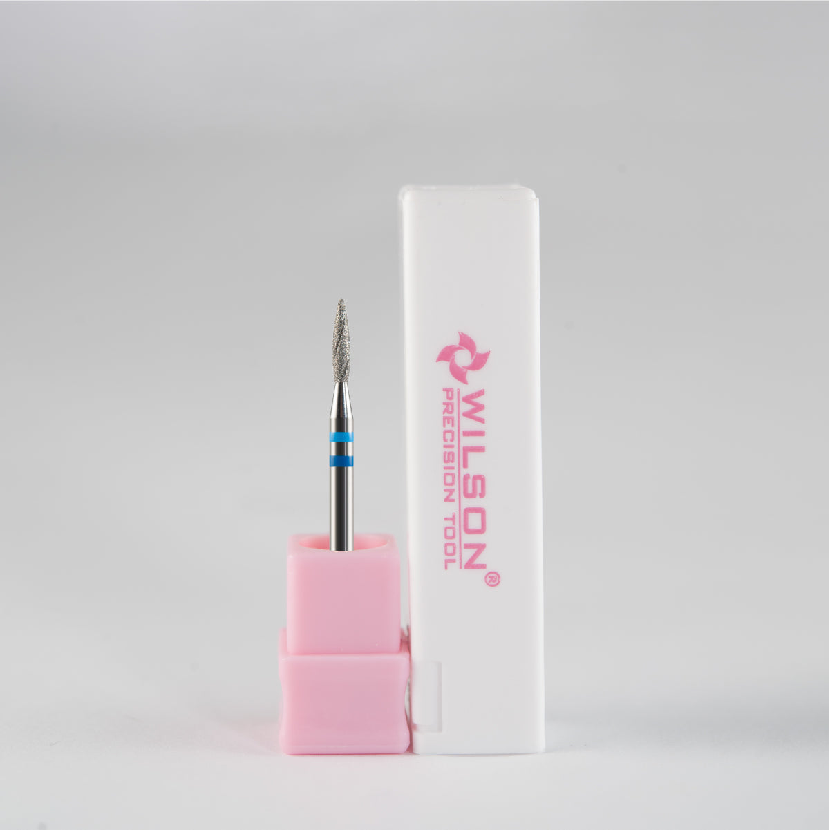 Natural Diamond Nail Drill Bit, Cooling Groove Edition, 1.8 Flame Shape