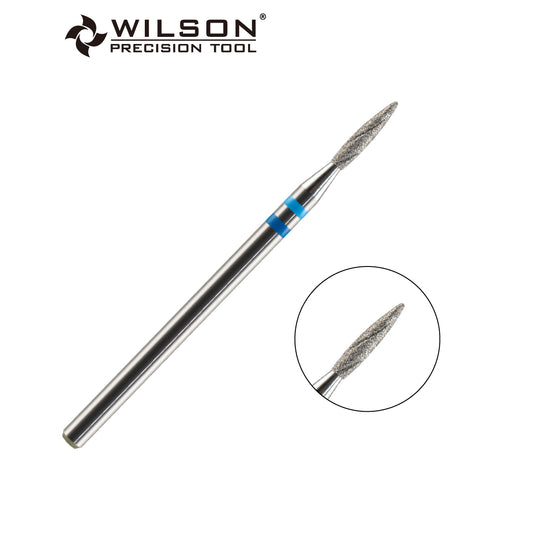 Natural Diamond Nail Drill Bit, Cooling Groove Edition, 1.8 Flame Shape