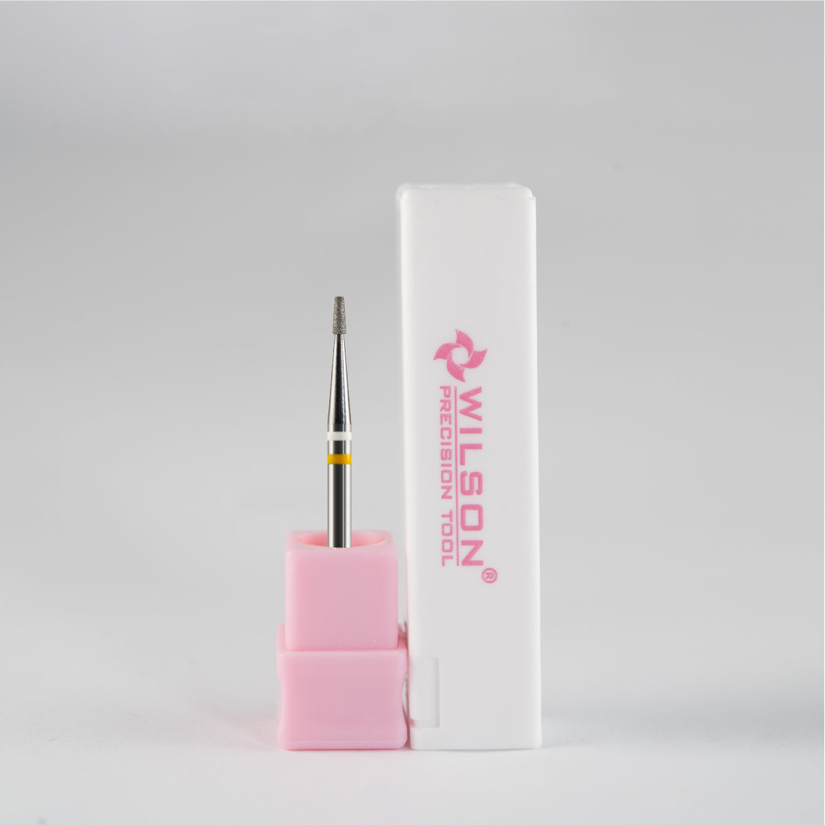 Natural Diamond Cuticle Nail Drill Bit 3/32'' - 1.4mm Short Tapered Shape Diamond Bit