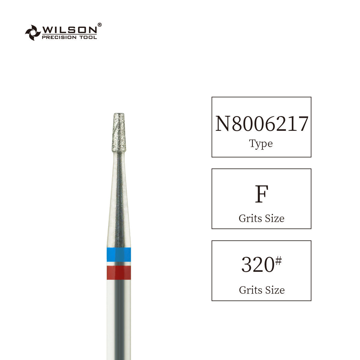 Natural Diamond Nail Drill Bit, Cooling Groove Edition, 1.4 Short Tapered Shape