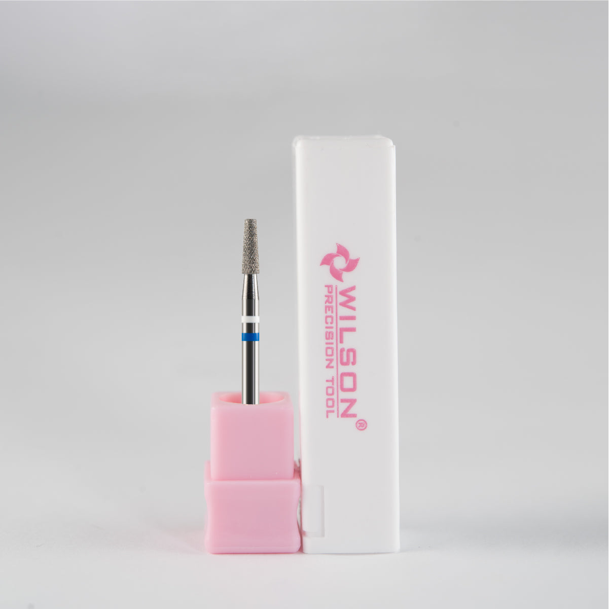 Natural Diamond Cuticle Nail Drill Bit 3/32'' - 2.5mm Tapered Shape Diamond Bit (Medium)