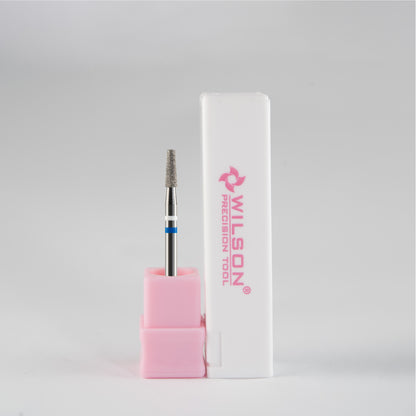 Natural Diamond Cuticle Nail Drill Bit 3/32'' - 2.5mm Tapered Shape Diamond Bit (Medium)