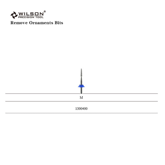 Wilson Precision Tool Carbide Nail Drill Bit - 3/32" (2.35mm) Shank, φ1.6mm Remove Ornaments Bits for Smoother Nail Enhancements Removal for Nail Professionals